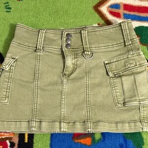 Urban Outfitters Olive Mini Skirt